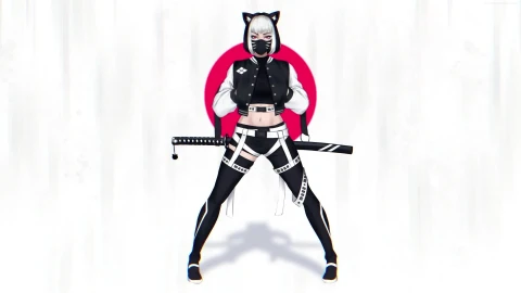 PC Black White Urban Samurai Live Wallpaper Free - Free Live Wallpaper