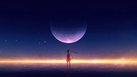 PC Horizon Lone Girl Live Wallpaper Free - Free Live Wallpaper