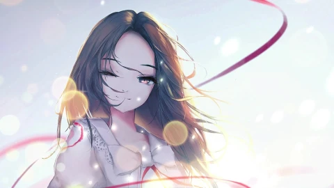 PC Anime Girl Wink Live Wallpaper Free - Free Live Wallpaper