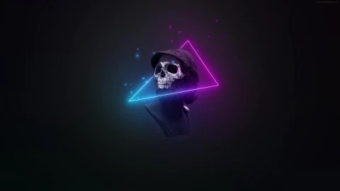 PC Neon Embers Skull Live Wallpaper Free - Free Live Wallpaper