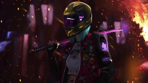 PC Cyberpunk Biker 1 Live Wallpaper Free - Free Live Wallpaper