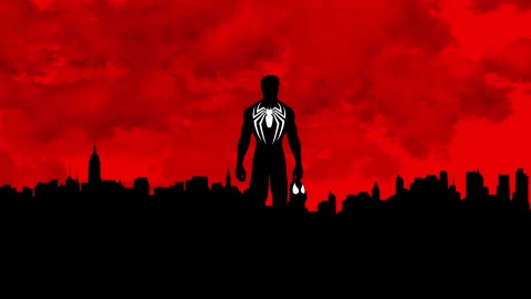 PC Spiderman Silhouette Live Wallpaper Free - Free Live Wallpaper