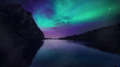 PC Aurora Lake Live Wallpaper Free - Free Live Wallpaper
