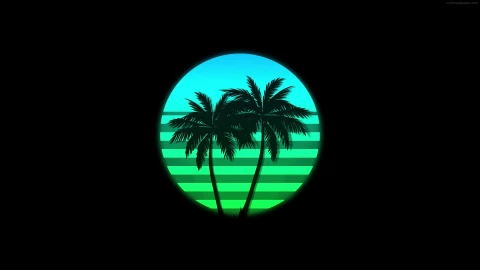 PC Synthwave Sunset Live Wallpaper Free - Free Live Wallpaper