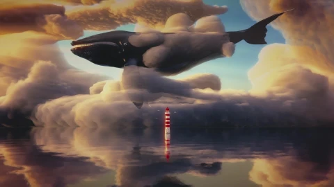 PC Lighthouse Whale Clouds Live Wallpaper Free - Free Live Wallpaper
