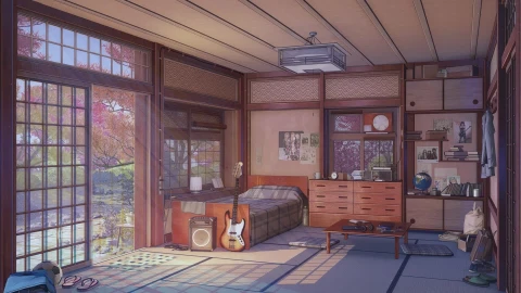 PC Room In Japan Night and Day Live Wallpaper Free - Free Live Wallpaper