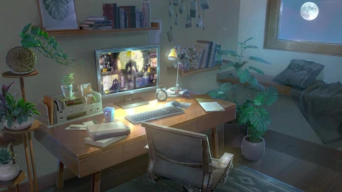 PC My Room Night and Day Live Wallpaper Free - Free Live Wallpaper