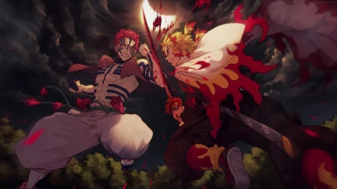 PC Rengoku VS Akaza Live Wallpaper Free - Free Live Wallpaper