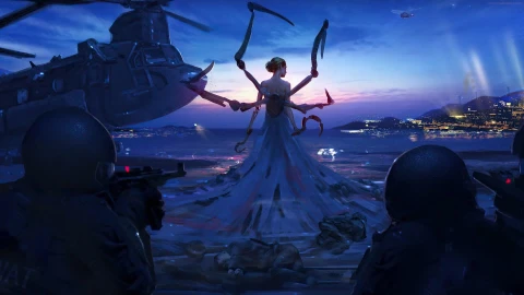 PC Cyborg Lady Standoff Live Wallpaper Free - Free Live Wallpaper