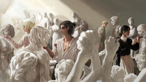 PC Sculptures Attack On Titan Live Wallpaper Free - Free Live Wallpaper