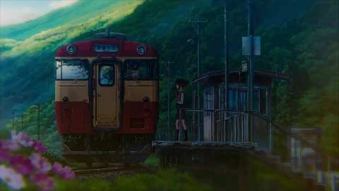 PC Train Stop Kimi No Na Wa Live Wallpaper Free - Free Live Wallpaper