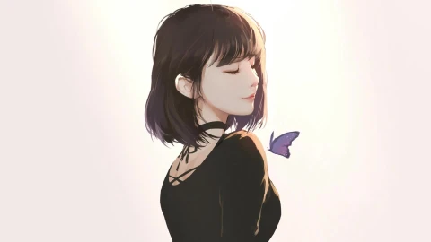 PC Butterfly Lady Live Wallpaper Free - Free Live Wallpaper