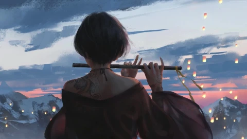 PC Flute Girl Live Wallpaper Free - Free Live Wallpaper