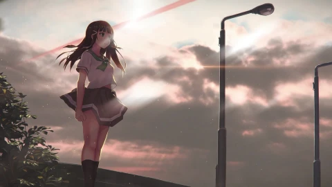 PC Anime Student Evening Live Wallpaper Free - Free Live Wallpaper