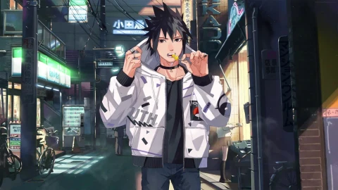 PC Sasuke Lollipop Live Wallpaper Free - Free Live Wallpaper