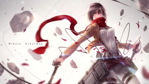 PC Mikasa Ackerman Attack on Titan Live Wallpaper Free - Free Live Wallpaper