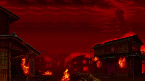 PC 16 Bit Burning City Live Wallpaper Free - Free Live Wallpaper
