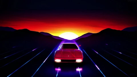 PC Retro Ferrari Testarossa Live Wallpaper Free - Free Live Wallpaper