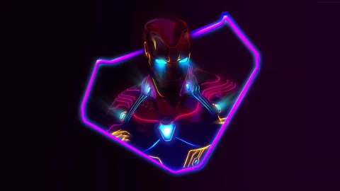 PC Neon Iron Man Live Wallpaper Free - Free Live Wallpaper