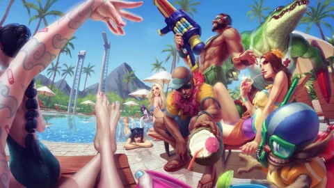PC Pool Party LOL Live Wallpaper Free - Free Live Wallpaper