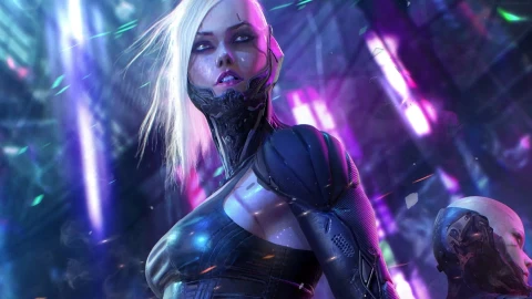 PC Cyberpunk Girl Cyborg Live Wallpaper Free - Free Live Wallpaper