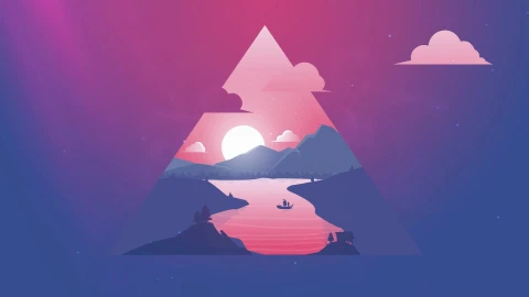 PC Abstract Flat Lake Live Wallpaper Free - Free Live Wallpaper