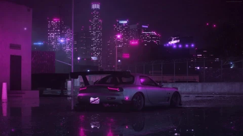 PC Mazda RX 7 Rain Live Wallpaper Free - Free Live Wallpaper