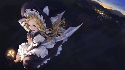 PC Marisa Kirisame Touhou Project Live Wallpaper Free - Free Live Wallpaper
