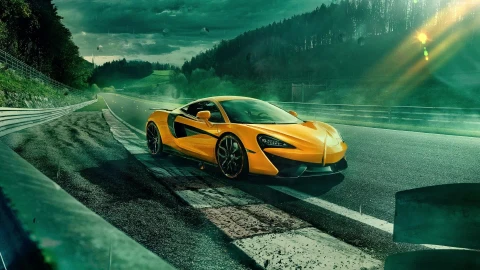 PC McLaren 570S Rain Drops Live Wallpaper Free - Free Live Wallpaper