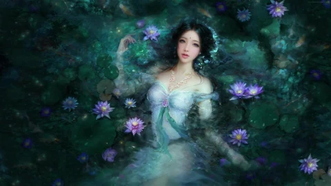 PC Lady Lilypad Live Wallpaper Free - Free Live Wallpaper