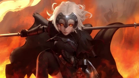PC Jeanne dArc Flames FGO Live Wallpaper Free - Free Live Wallpaper
