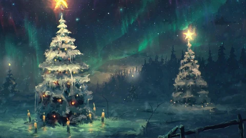 PC Christmas Trees Live Wallpaper Free - Free Live Wallpaper