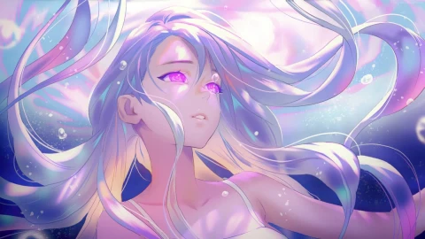PC Underwater Anime Girl 1 Live Wallpaper Free - Free Live Wallpaper