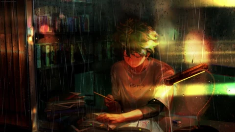 PC Deku Studying Live Wallpaper Free - Free Live Wallpaper