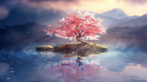 PC Lone Cherry Blossom Live Wallpaper Free - Free Live Wallpaper