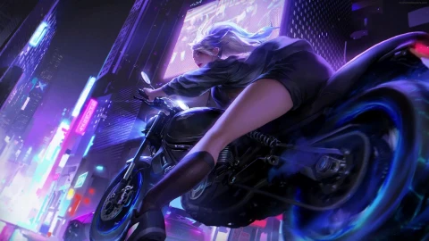 PC Akali Motorbike KDA Live Wallpaper Free - Free Live Wallpaper