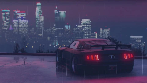 PC Ford GT Rain Live Wallpaper Free - Free Live Wallpaper