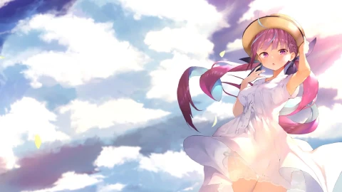 PC  Windy Anime Girl Live Wallpaper Free - Free Live Wallpaper