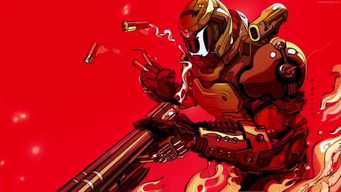 PC Doom Slayer Shotgun 1 Live Wallpaper Free - Free Live Wallpaper
