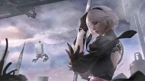 PC  2B Fog Nier Automata Live Wallpaper Free - Free Live Wallpaper