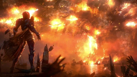 PC Sylvanas Burning Teldrassil WOW Live Wallpaper Free - Free Live Wallpaper