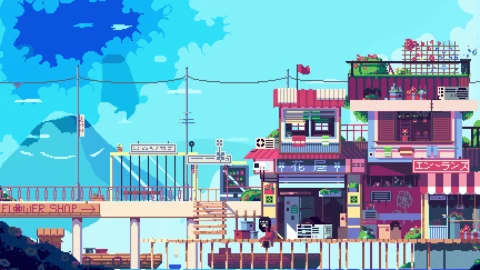 PC Pixel Flower Shop Live Wallpaper Free - Free Live Wallpaper