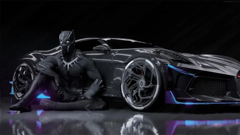 PC Black Panther Bugatti Live Wallpaper Free - Free Live Wallpaper