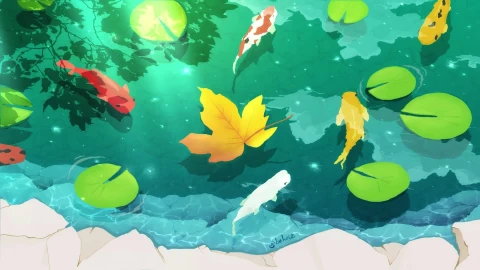 PC Koi Pond Live Wallpaper Free - Free Live Wallpaper