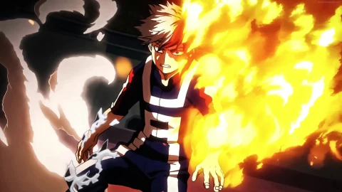 PC Shoto Todoroki Fire Live Wallpaper Free - Free Live Wallpaper