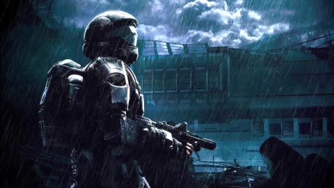 PC Rainstorm Halo3 ODST Live Wallpaper Free - Free Live Wallpaper