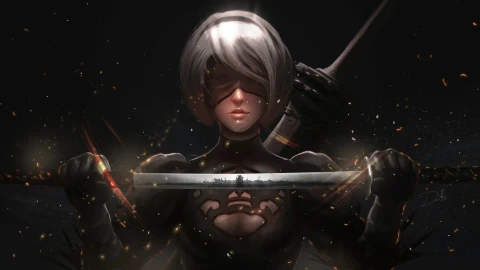 PC Nier Automata Sword Live Wallpaper Free - Free Live Wallpaper