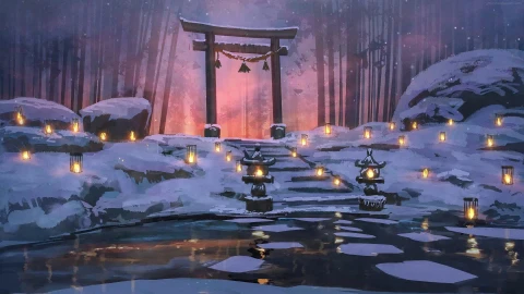 PC Torii Snow Live Wallpaper Free - Free Live Wallpaper