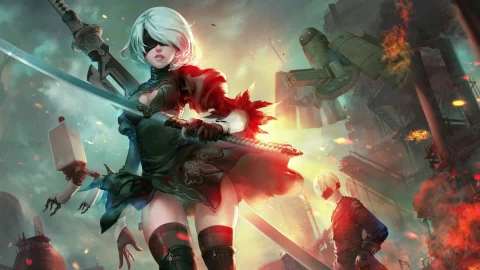 PC Nier Automata 2B 9S Live Wallpaper Free - Free Live Wallpaper