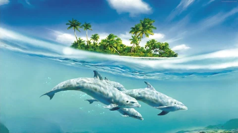 PC Dolphin Island Live Wallpaper Free - Free Live Wallpaper